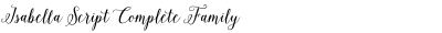 Isabella Script Complete Family